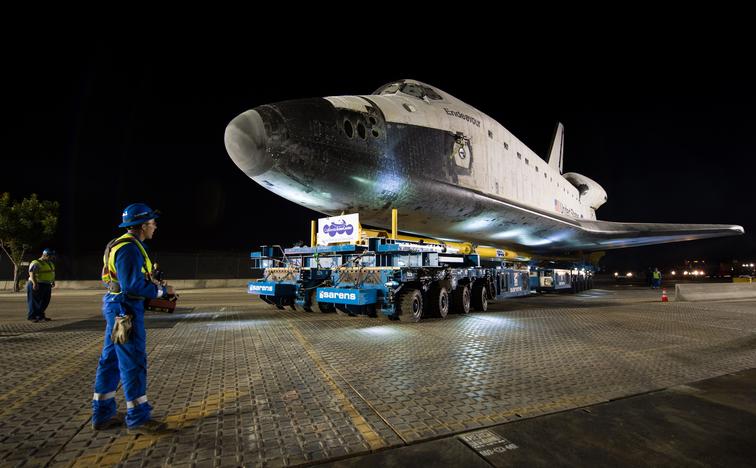 Sarens Space shuttle kranen