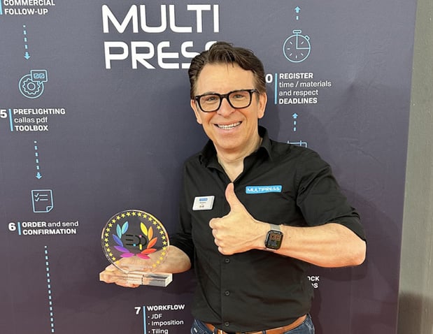 Le développement durable et l'innovation récompensés: Dataline gagne EDP Award avec calculateur de CO2 MultiPress