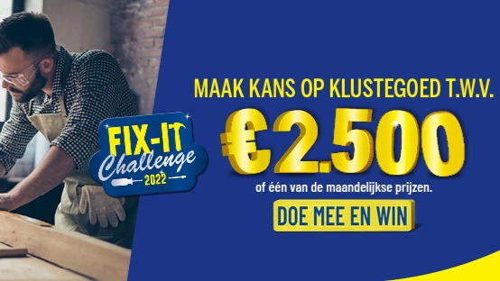 Deel jouw klus en win een prijs