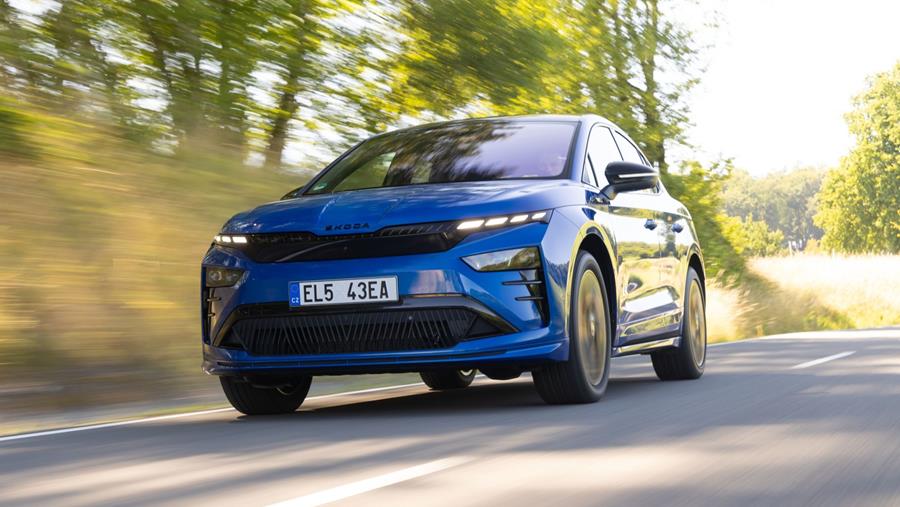 Essai routier du Škoda Enyaq Coupé RS 4x4 (84 kWh - 250 kW/340 ch)