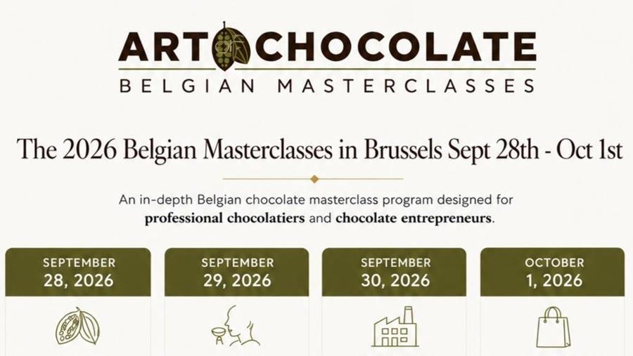 Le savoir-faire belge du chocolat réuni dans une masterclass de quatre jours
