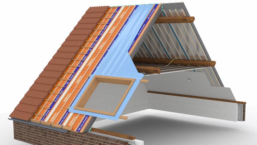 Chevrons avec isolation intégrée